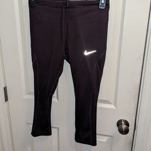 Nike dark purple capris size medium